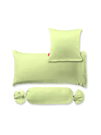 FLEURESSE | Satin Nackenrollenbezug Royal Uni 15x40cm Hellgrün | 